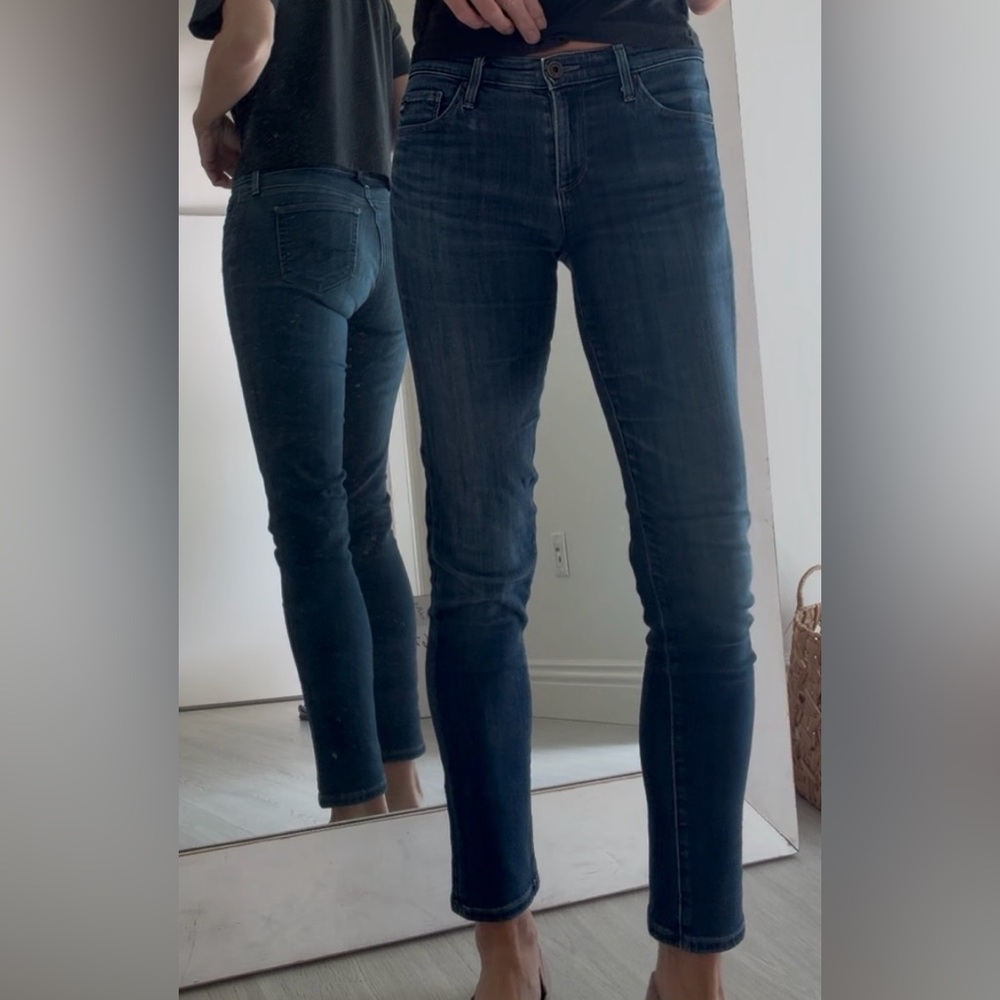 AG Prima Ankle Blue Women's Slim Jeans size 25 well loved